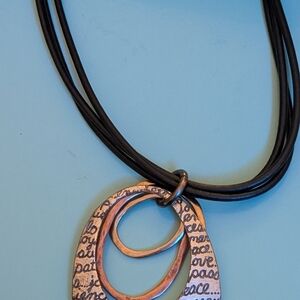 Elegant Black and Silver Pendant Necklace